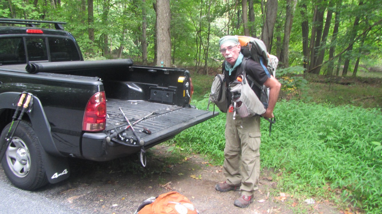 2- At Berme Rd. Dave and his wonder pack